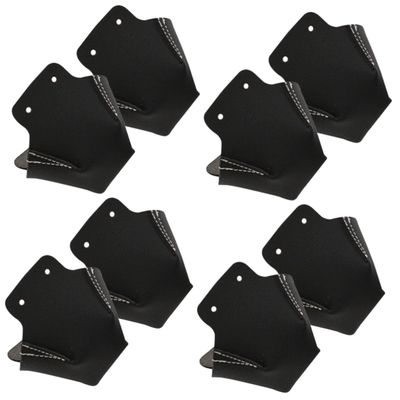 BESPORTBLE 8-Piece Leather Skate Toe Protectors, Abrasion-Resistant Covers for Small Roller Skates