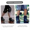 BESPORTBLE 8-Piece Leather Skate Toe Protectors, Abrasion-Resistant Covers for Small Roller Skates view 3