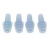 5 Sets of 2 Pairs Reusable Silicone Earplugs for Air Travel, Sleep and Noise Reduction, Blue, 2.8 x 1.2 cm view 4