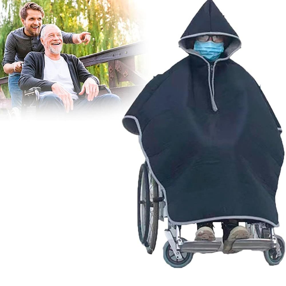 CEEBUS Wheelchair Blanket, Warm Windproof Winter Full-Body Cover, Universal Fit, Color B