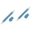 Cabilock 4-Piece Back Scrubber Set, Blue Exfoliating Towels and Gloves view 2