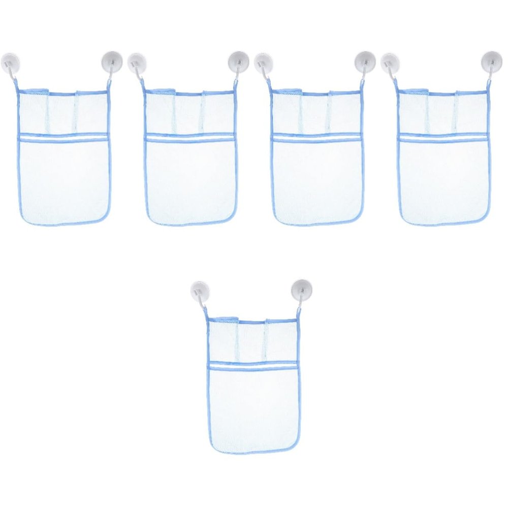 Alipis 5-Piece Hanging Mesh Shower Organizer