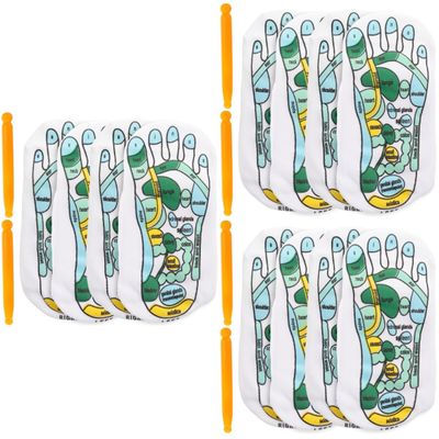 Healeved 6-Piece Acupressure Massage Socks with Massage Stick, Reflexology Foot Massage Socks for Everyday Use and Sports