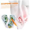 Healeved 6-Piece Acupressure Massage Socks with Massage Stick, Reflexology Foot Massage Socks for Everyday Use and Sports view 3