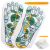 Healeved 6-Piece Acupressure Massage Socks with Massage Stick, Reflexology Foot Massage Socks for Everyday Use and Sports view 4