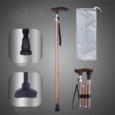 Folding Walking Cane for Men and Women, Lightweight, Sturdy Mobility Aid for Older Adults, Seniors, and People with Disabilities