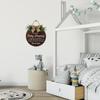 Horienteeon Baby Sleeping Sign for Front Door, Do Not Knock or Ring Doorbell, Wooden Door Hanger, 27.9 cm view 2