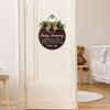 Horienteeon Baby Sleeping Sign for Front Door, Do Not Knock or Ring Doorbell, Wooden Door Hanger, 27.9 cm view 3