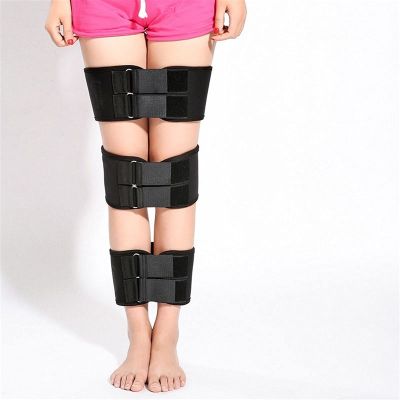 DameCo Adjustable O/X-Leg Correction Belt, Black, Size L