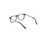 FILA Square Stainless Steel Eyeglasses, Glossy Blue/Azure Blue, Men's, VFI538 view 3