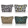 Aucuu Canvas Cosmetic Bags, 4-Pack, Portable Zipper Makeup Pouches view 1