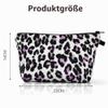 Aucuu Canvas Cosmetic Bags, 4-Pack, Portable Zipper Makeup Pouches view 2