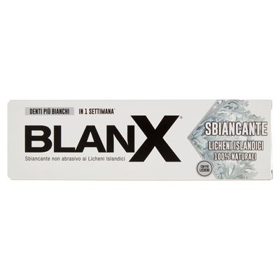 BlanX Whitening Toothpaste 75 ml with Icelandic Lichen, 100% Natural, Vegan-Friendly