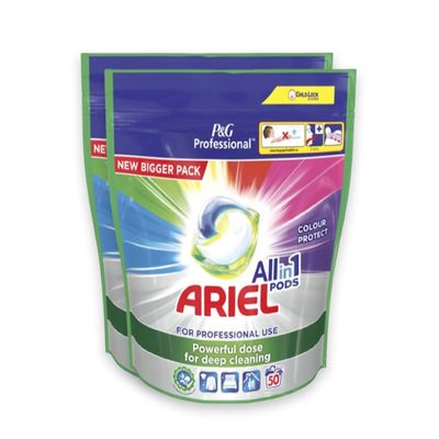 Professional Ariel Liquitabs Color, 2 x 50 ct
