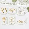 LWAIX Wedding Cake Topper, Mr & Mrs, Gold view 2