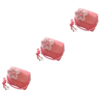 Toyvian 3-Piece Small Flower Messenger Bags for Girls