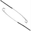 VekkEr Eyewear Temples, 1 Pair Metal Replacement Temples for Rimless Glasses, 1-Hole Repair Kit, Silver view 1