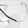 VekkEr Eyewear Temples, 1 Pair Metal Replacement Temples for Rimless Glasses, 1-Hole Repair Kit, Silver view 3