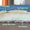 LXJDDLD Beige Massage Table Mattress Topper with Face Hole, 70 x 180 cm, 6 cm view 2