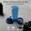 Smartshake Lite 4-Pack Unisex Protein Shaker Bottle, 800 ml | 27 oz, Leakproof Screw-Top Lid, BPA-Free, Fog Gray, Army Green, Black, Navy Blue view 3