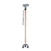 Height-Adjustable Lighted Walking Cane for Seniors, Foldable, Gold view 1