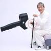 Canes Solid Wood Walking Cane with Height-Adjustable Quad Base view 3