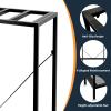 TONGMO Aquarium Stand, 2-Tier Metal Stand for Aquarium Turtle Tank, 122 L, Black view 4