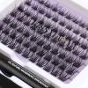 KISSXIAOYA DIY Cluster Lash Extension Kit, Mixed 9–15 mm, W-7 view 2