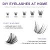 KISSXIAOYA DIY Cluster Lash Extension Kit, Mixed 9–15 mm, W-7 view 3
