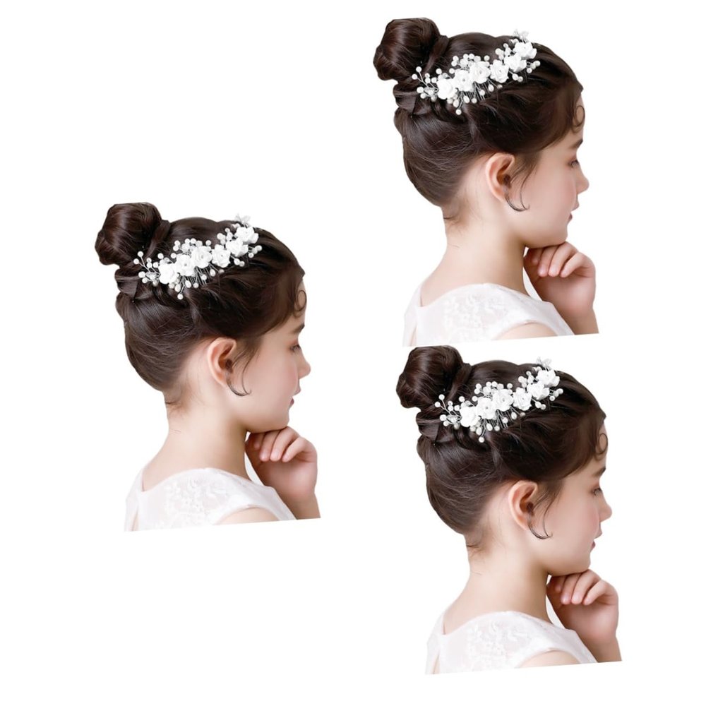FOMIYES 3-Piece Elegant Bridal Hair Comb Set for Women