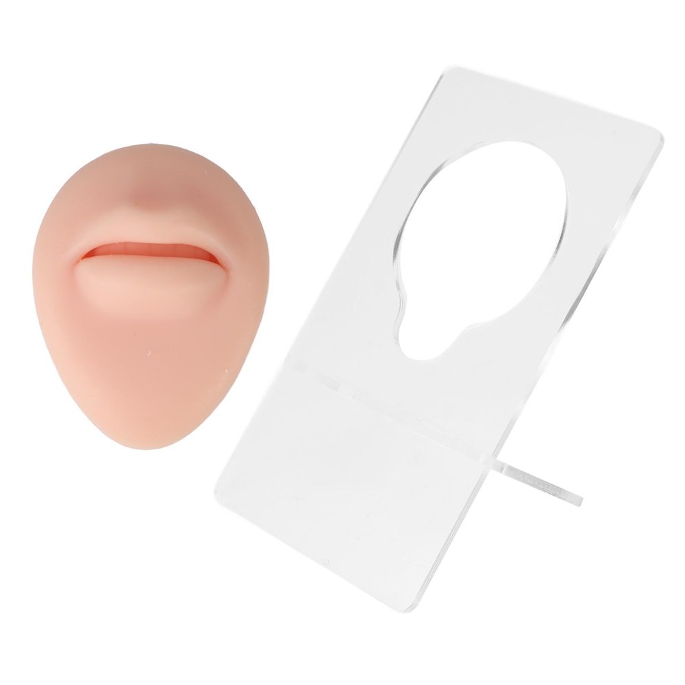 3D Silicone Lip Model for Tattoo Practice, Reusable