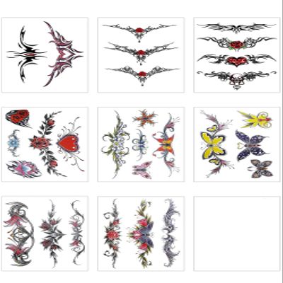 Temporary Tattoos for Women, Waterproof Scar-Covering Tattoos, Sexy Flower Belly and Waist Stickers