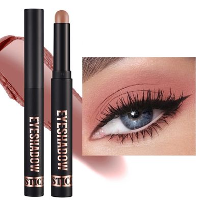 Ofanyia Eyeshadow Stick, Shimmer Matte Eye Shadow Crayon, Smooth Cream Eyeshadow Pen, Long-Lasting Waterproof Hypoallergenic Eye Shadow Pencil Gift Set (12#)