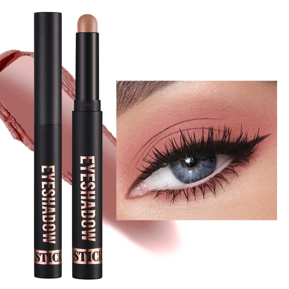 Ofanyia Eyeshadow Stick, Shimmer Matte Eye Shadow Crayon, Smooth Cream Eyeshadow Pen, Long-Lasting Waterproof Hypoallergenic Eye Shadow Pencil Gift Set (12#)