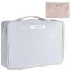 Queboom Travel Makeup Bag, Light Gray view 1