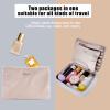 Queboom Travel Makeup Bag, Light Gray view 4