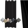 Privacy Blackout Curtain 280 x 120 cm, Black, 1 Piece (H x W) view 1