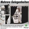 Privacy Blackout Curtain 280 x 120 cm, Black, 1 Piece (H x W) view 3