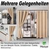 Privacy Curtain 245 x 140 cm, Grommet Panel, Blocks Sunlight and Harmful UV Rays, Beige, 1 Piece (H x W) view 3
