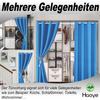Privacy Blackout Curtain for Door, 262 x 140 cm, Opaque, Blue, 1 Piece (H x W) view 3