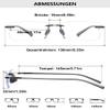 Lanomi Rimless Men's Rectangular Blue-Light-Filtering Reading Glasses, Gray, +3.0 view 2
