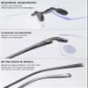 Lanomi Rimless Men's Rectangular Blue-Light-Filtering Reading Glasses, Gray, +3.0 view 4