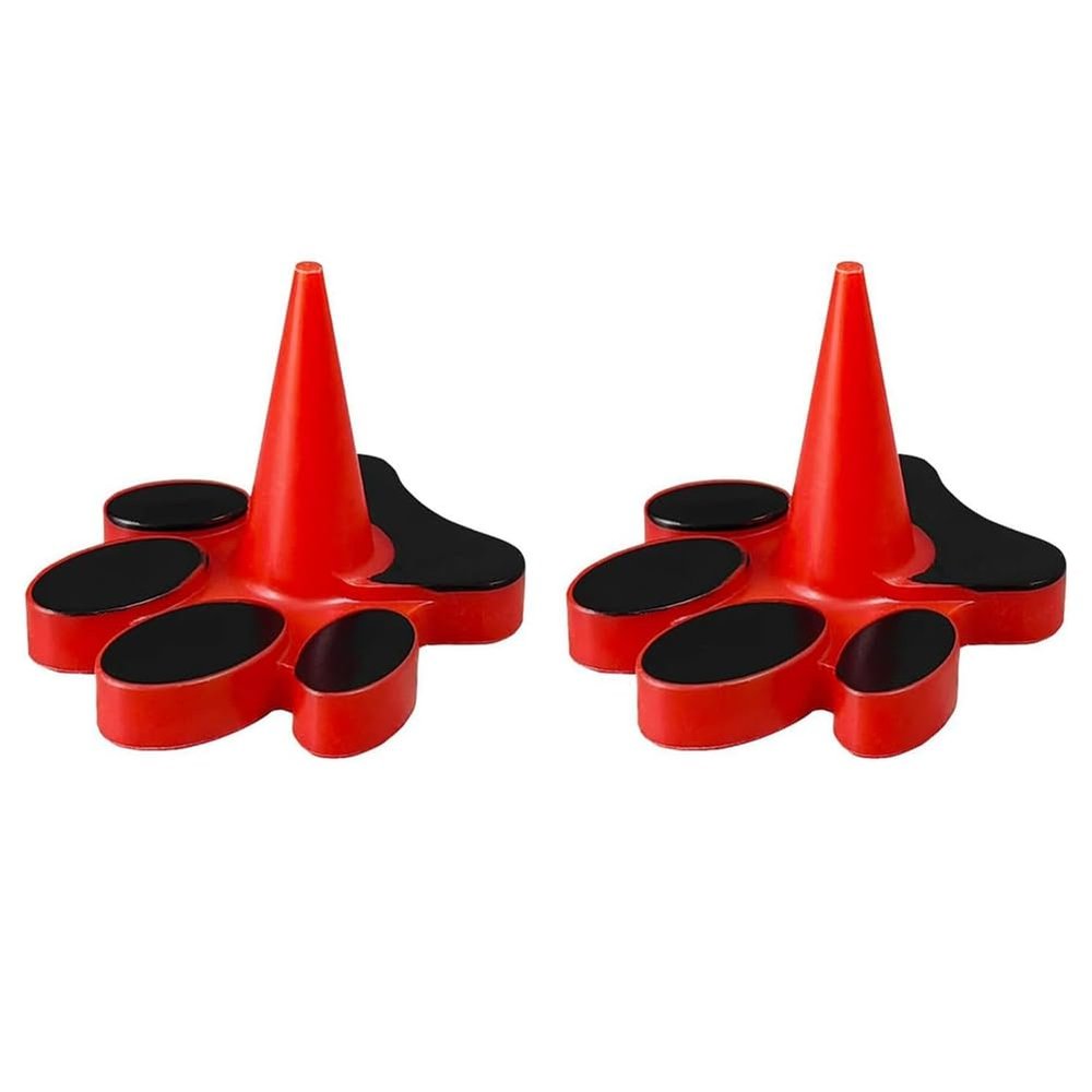 Daroplo 2-Piece Red Plastic Stopper Holder