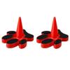 Daroplo 2-Piece Red Plastic Stopper Holder view 1