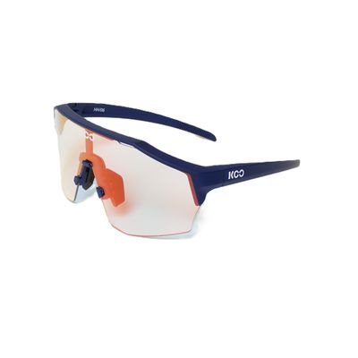 KOO ALIBI Dark Blue Matte/Red Photochromic Glasses