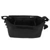 Keenso Stroller Hanging Bag, High Load Capacity, Large Capacity, Snap Closure, Multipurpose Stroller Travel Bag, Oxford Fabric for Camping (Black) view 3