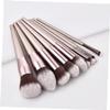 T-09-007 Makeup Brush Set, Wooden Handle, Nylon Bristles, 9-Piece view 3