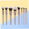 T-09-007 Makeup Brush Set, Wooden Handle, Nylon Bristles, 9-Piece view 4