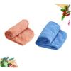 FRCOLOR 2-Piece Quick-Dry Hair Towels, Brown and Blue view 4