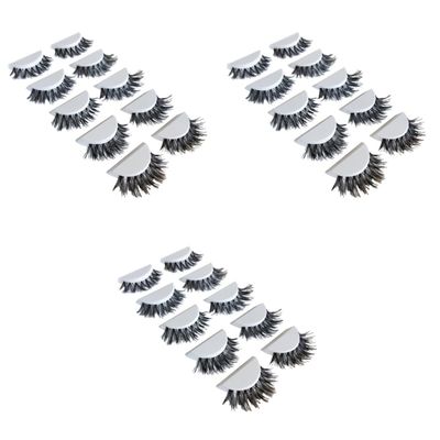 Beavorty 15 Pairs of Natural-Looking Eyelash Extensions with Clear Band